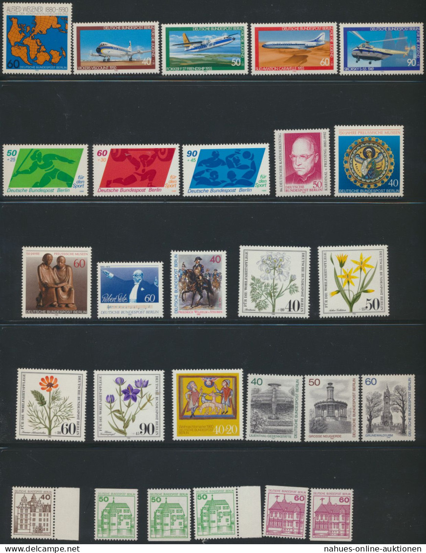 Berlin Kompletter Jahrgang 614-636 1980 Postfrisch Zusätzlich 611 A+D Kat 49,00 - Storia Postale