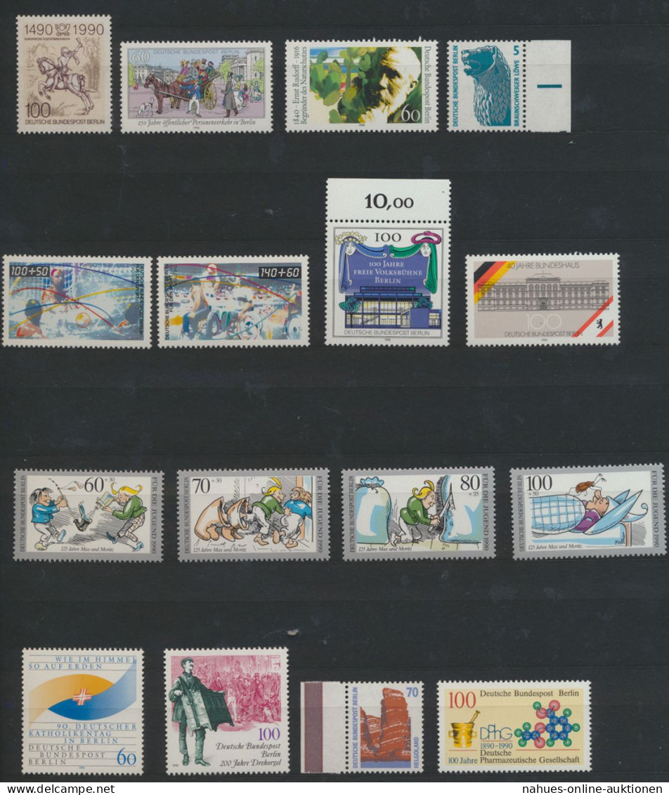 Berlin Kompletter Jahrgang 1990 860-879 Postfrisch Kat.-Wert 63,20 - Covers & Documents