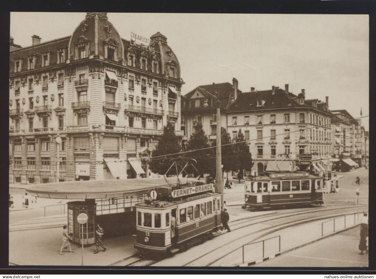 Eisenbahn Foto Ansichtskarte Tram Straßenbahn Motorwagen CE 2-2 12 + Ce 2-2 20 - Other & Unclassified