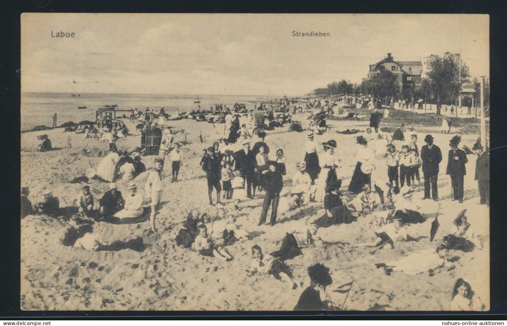 Ansichtskarte Laboe Schleswig Holstein Strandleben Ab Kiel Nach Hagen - Autres & Non Classés