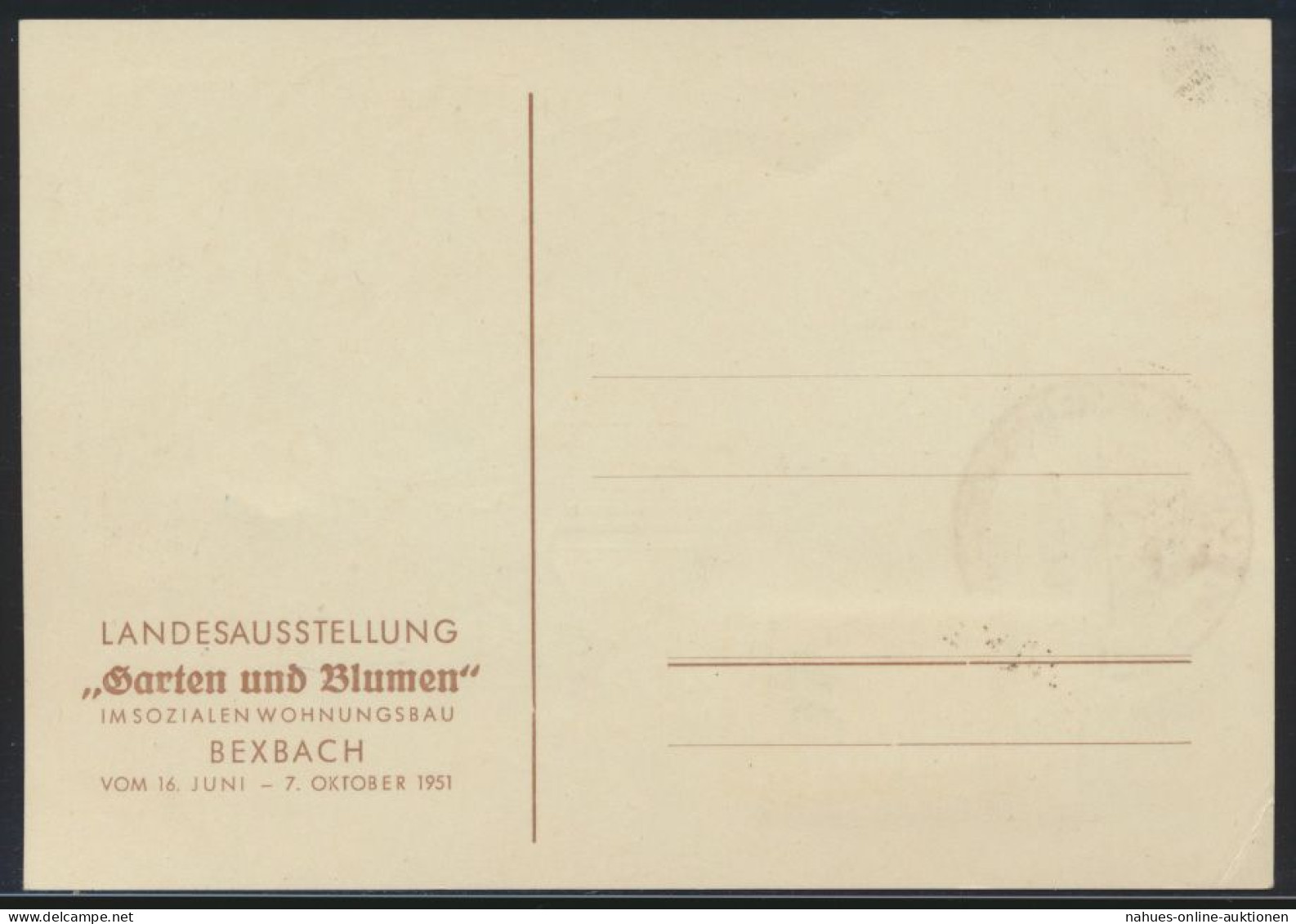 Saarland Brief 307 Gute Anlaßkarte Ausstellung Garten Blumen Maximumkarte FDC - Gebraucht
