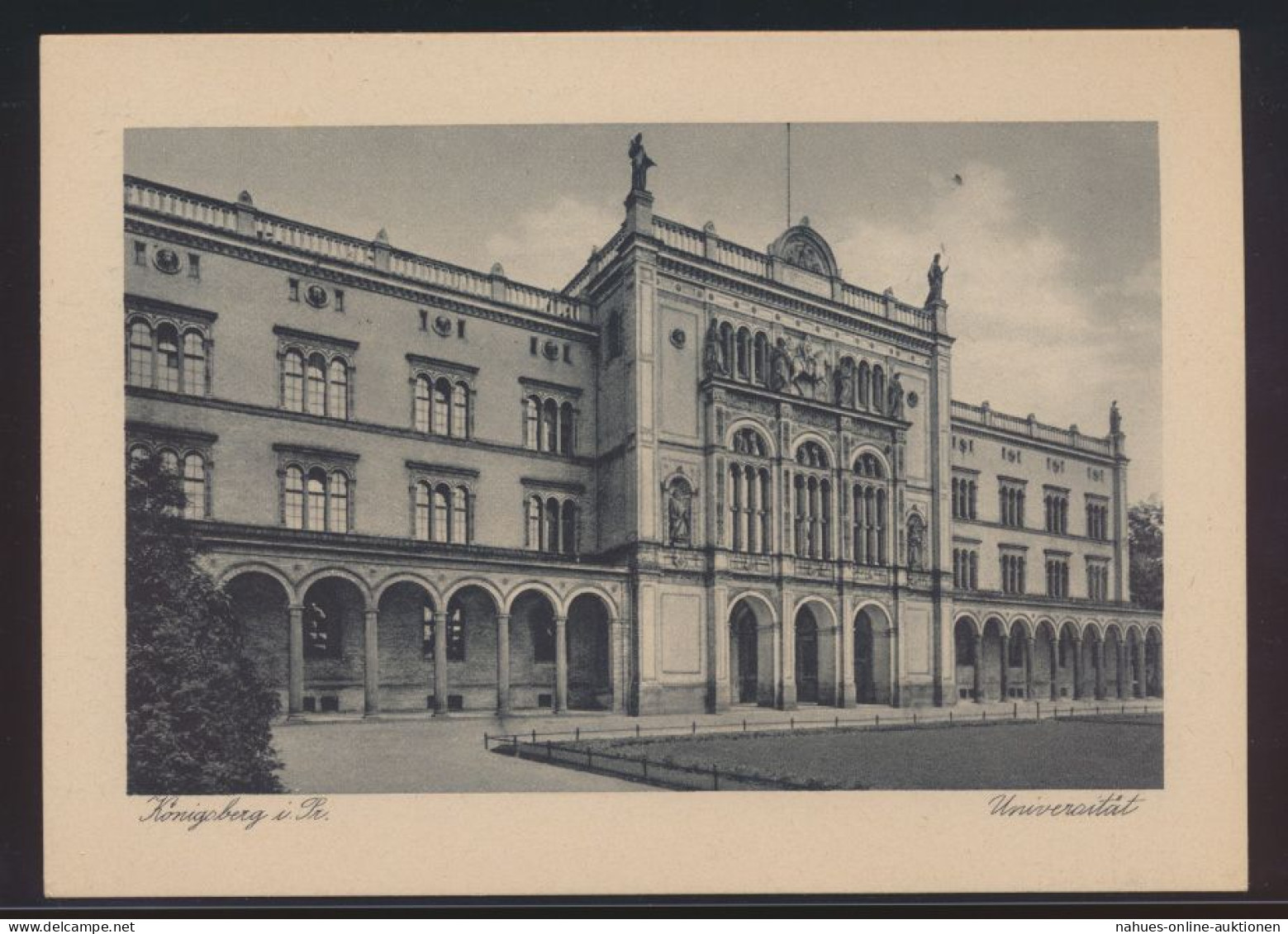 Ansichtskarte Königsberg Universität Mit Sonderstempel 400 Jahre Marke Herzog - Ostpreussen