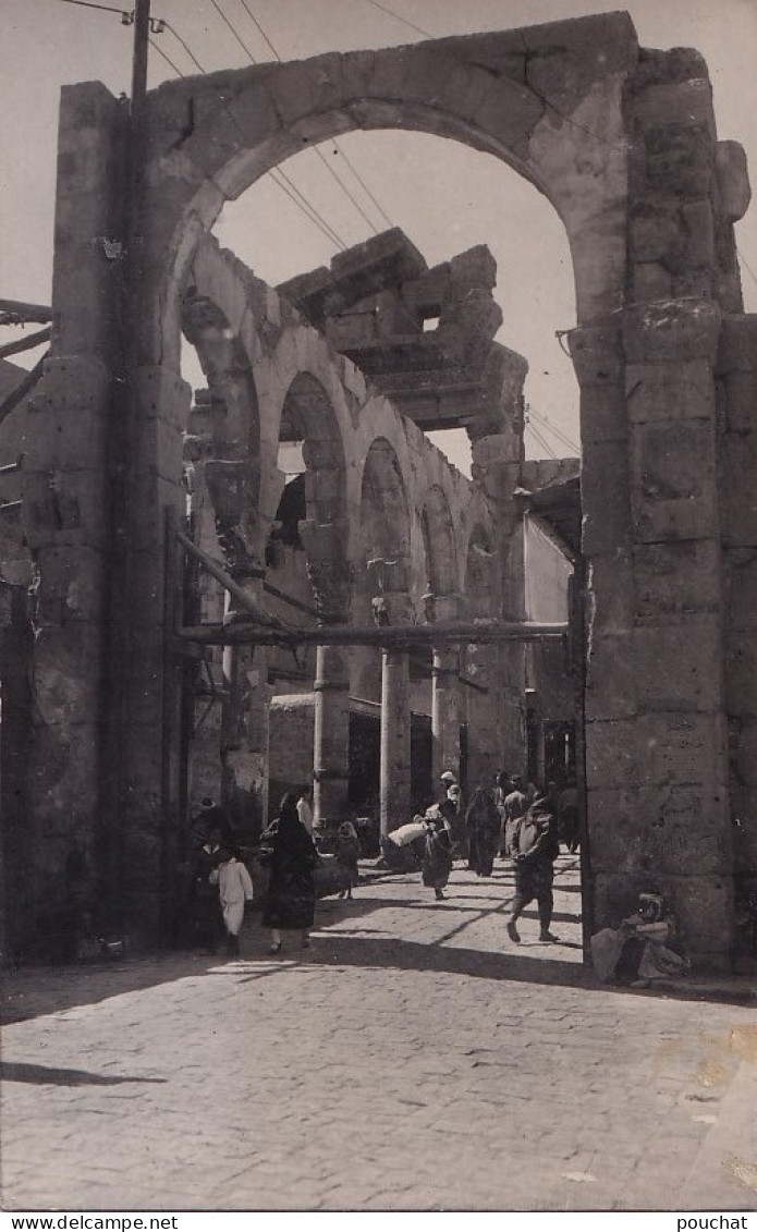 C12- DAMAS - SYRIE - CARTE  PHOTO -  TEMPLE DE JUPITER  - ANIMATION -  (  2 SCANS ) - Syrie