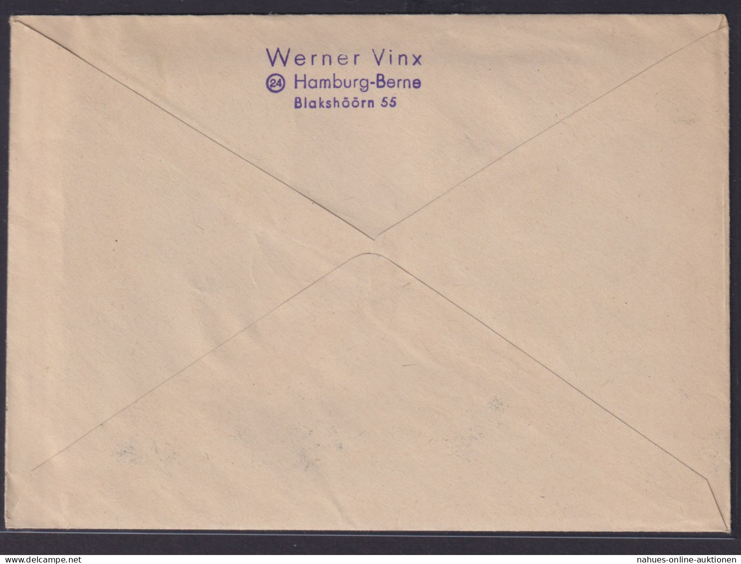 Bizone Brief Drucksache Werbestempel Nordwestdeutsche Lotterie Hamburg 11.2.1949 - Lettres & Documents