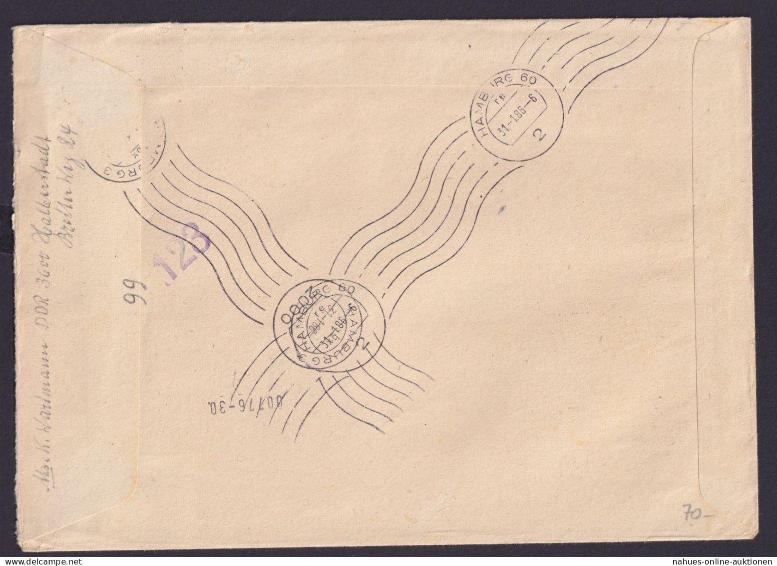 DDR Eilboten R Brief Bogenecke Eckrand Zusammendruck Historische Briefkästen - Se-Tenant