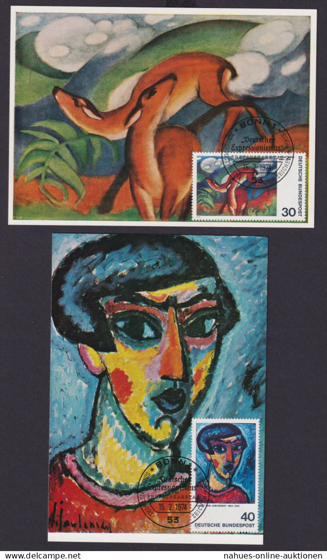 Bund Brief 798-799 Kunst Künstler Maler Expressionismus Maximumkarte Komplett - Lettres & Documents