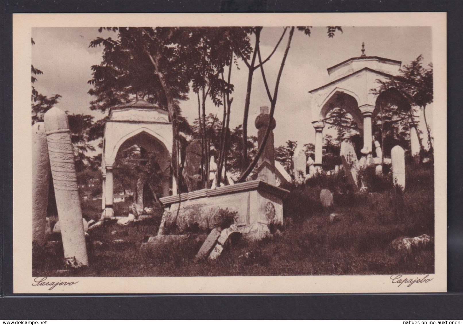 Ansichtskarte Sarajevo Capajebo Jugoslawien Bosnien Herzegowina Denkmal - Altri & Non Classificati