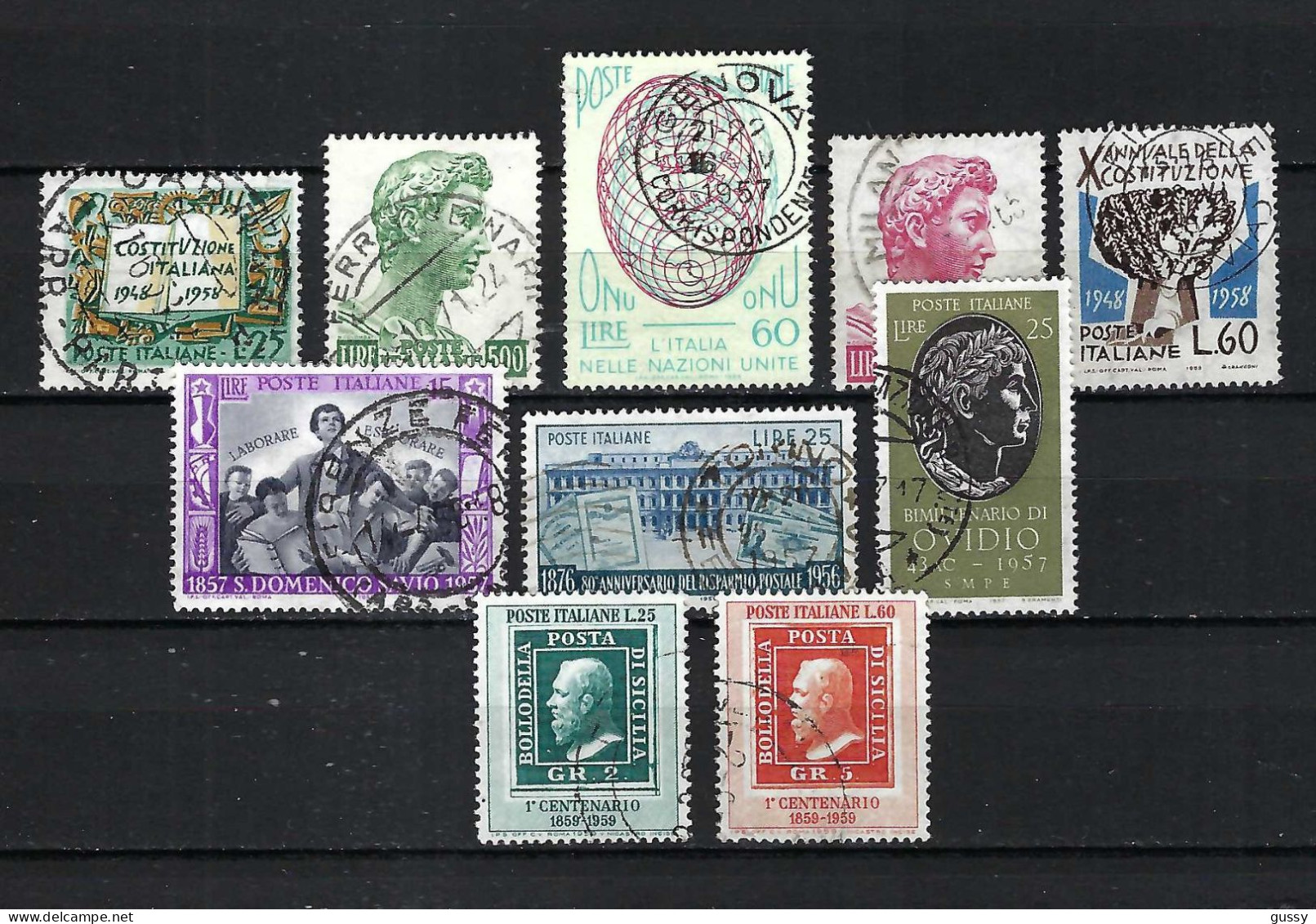 ITALIE Ca. 1957-61: Lot D' Obl. - 1946-60: Used