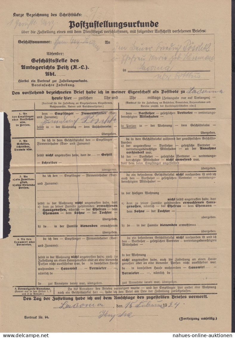 Lacoma über Cottbus Land Brandenburg Deutsches Reich Brief Landpoststempel - Lettres & Documents
