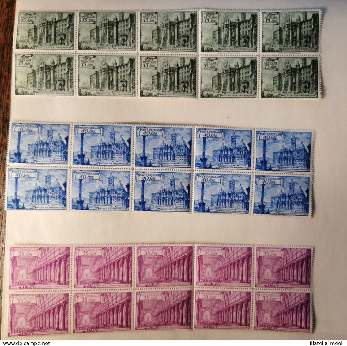 VATICANO 1949 BASILICHE - Unused Stamps