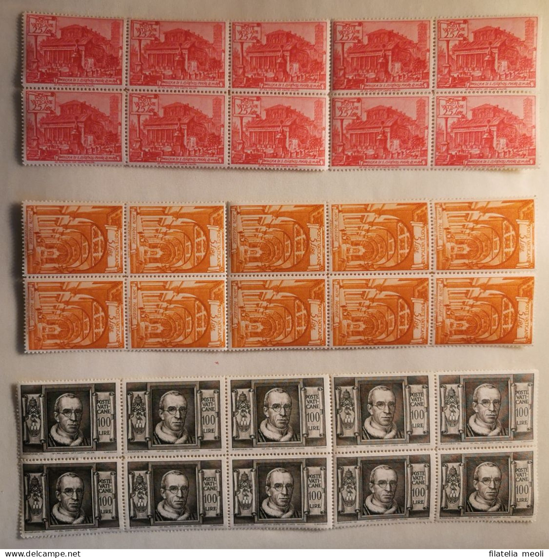 VATICANO 1949 BASILICHE - Unused Stamps