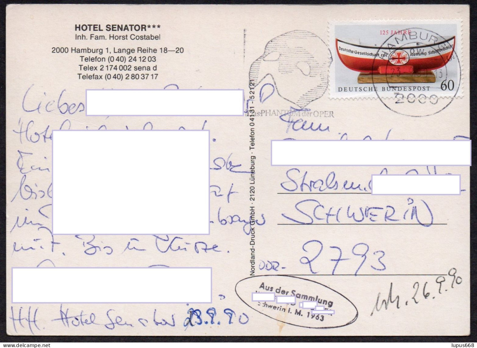 BRD- HH: Hamburg, Hotel Senator - Other & Unclassified