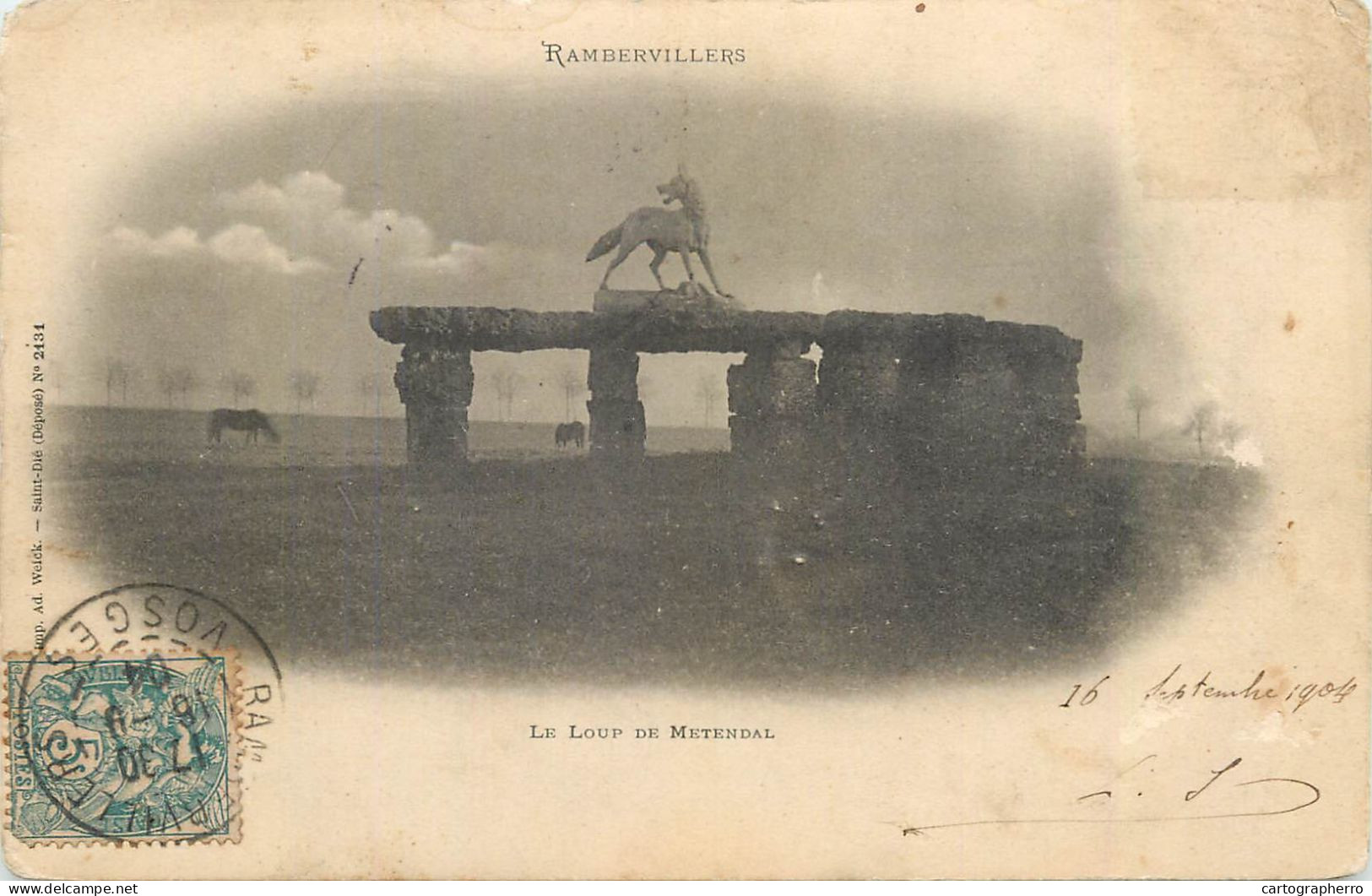 CPA France Rambervillers Le Loup De Metendal - Other & Unclassified