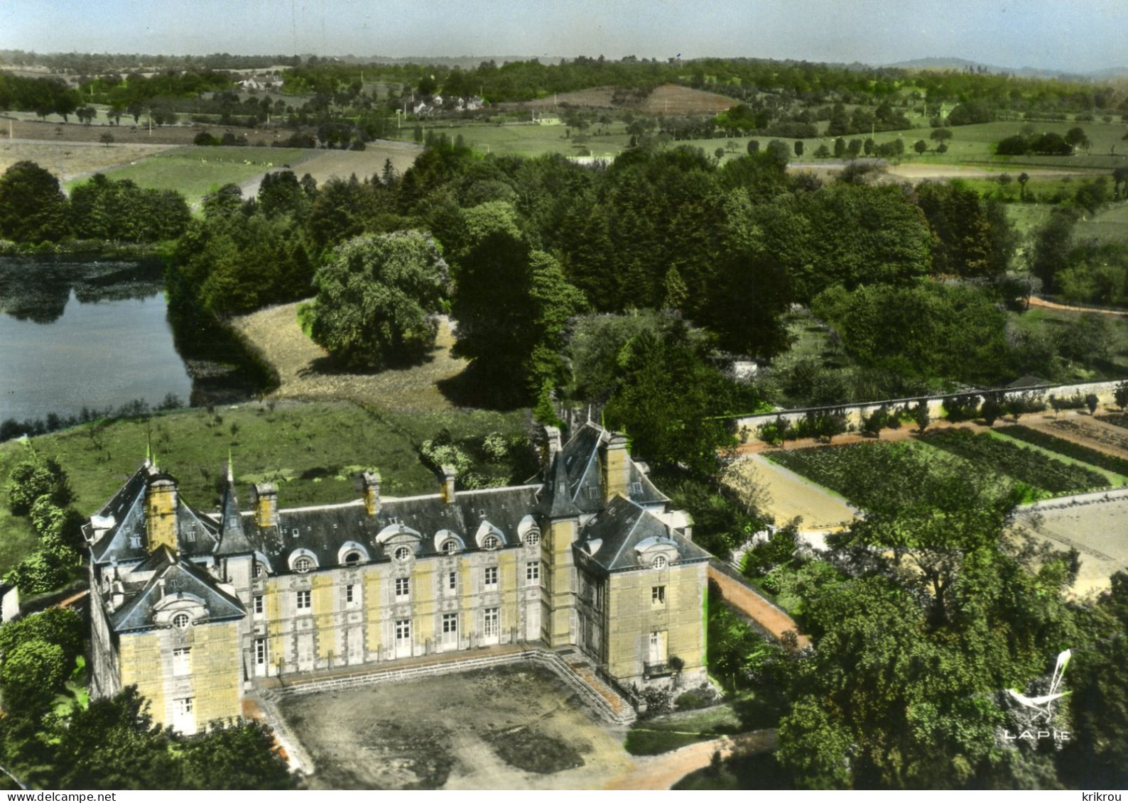 CPSM  Au-dessus De...LOUVIGNE-du-DESERT  - Château De Monthorin Comte De Lariboisière. - Autres & Non Classés