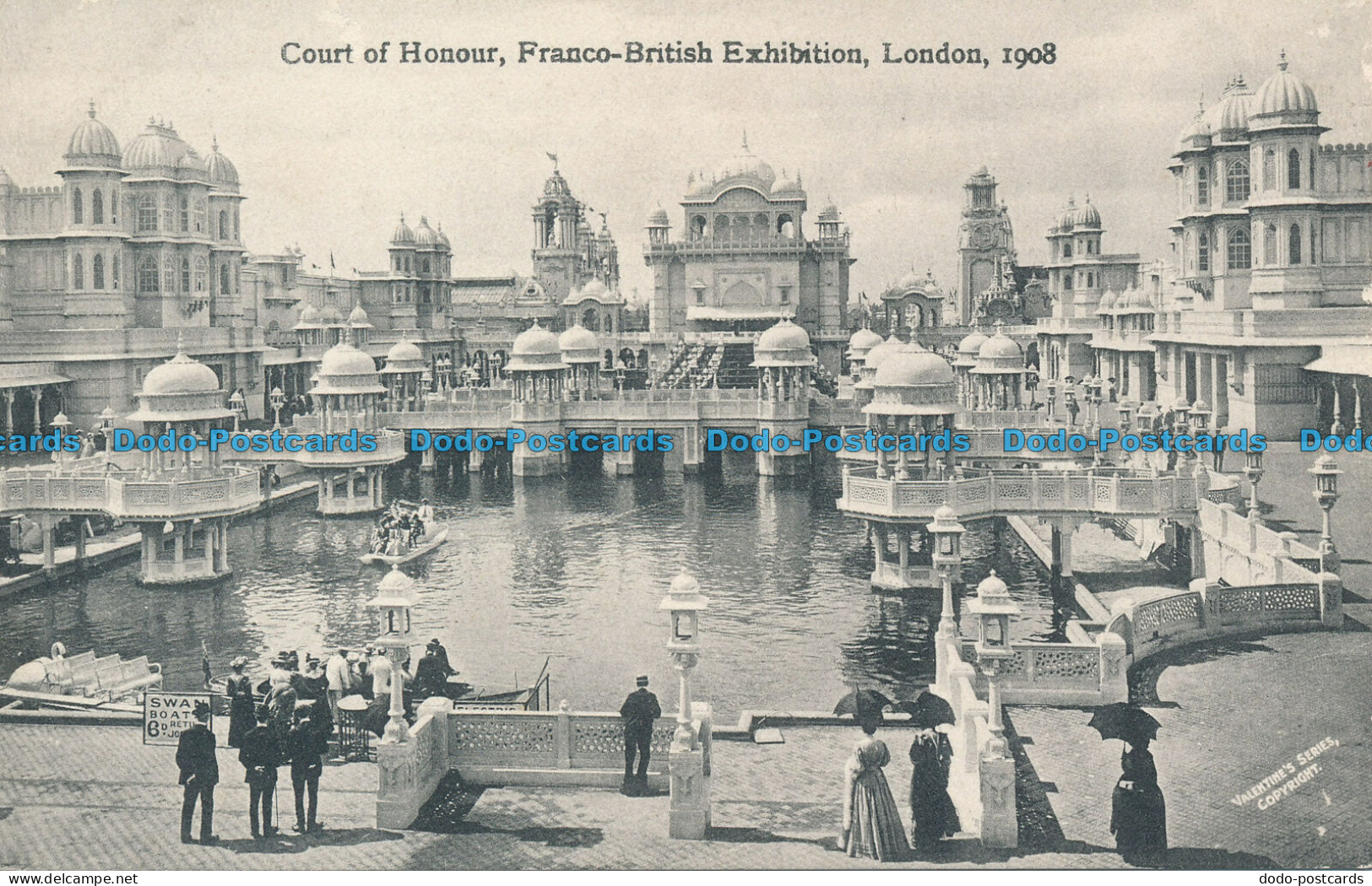 R050289 Court Of Honour. Franco British Exhibition. London. 1908. Valentine - Andere & Zonder Classificatie