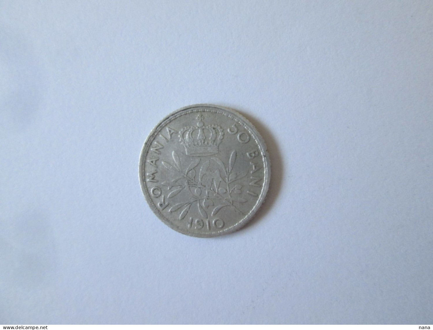 Roumanie 50 Bani 1910 Argent/Romania 50 Bani 1910 Silver Coin - Romania