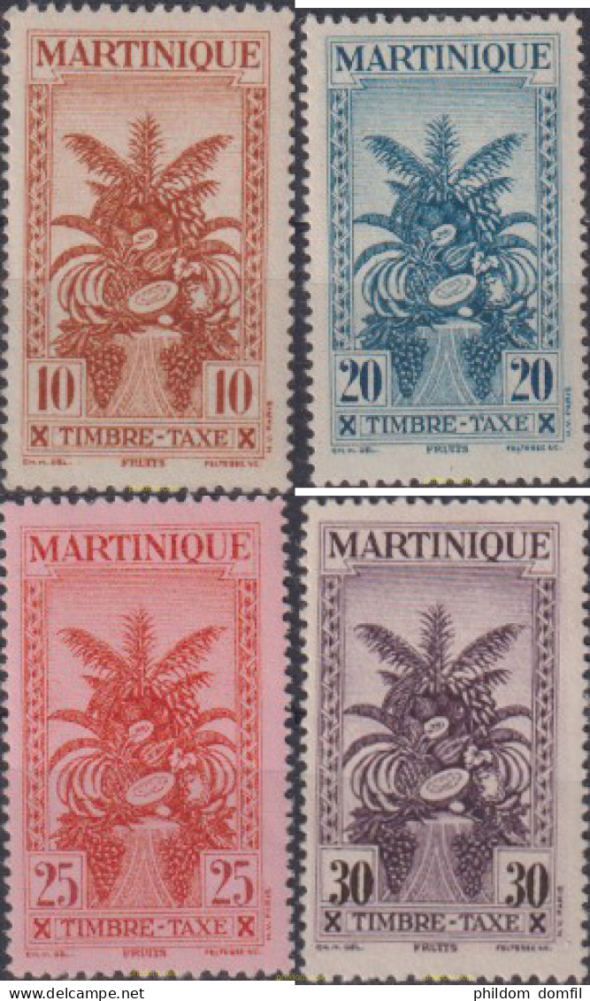 615337 MNH MARTINICA 1943 FRUTOS - Unused Stamps