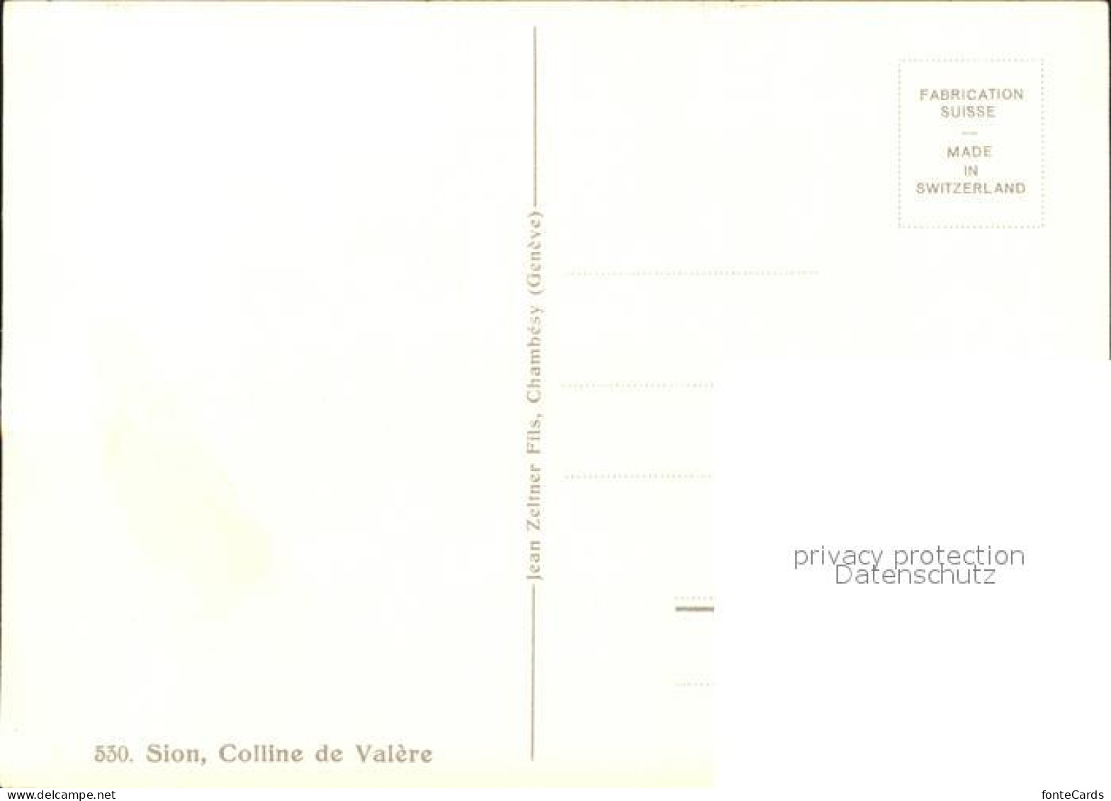 11635843 Sion VS Colline De Valere Kuenstlerkarte Sion VS - Autres & Non Classés
