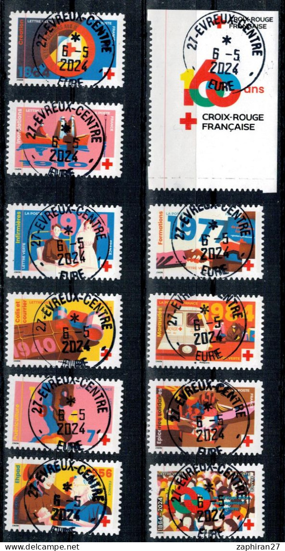 2024 N - SERIE CROIX ROUGE  OBLITEREE COMPLETE CACHET ROND 6-5-2024 #234# - Used Stamps