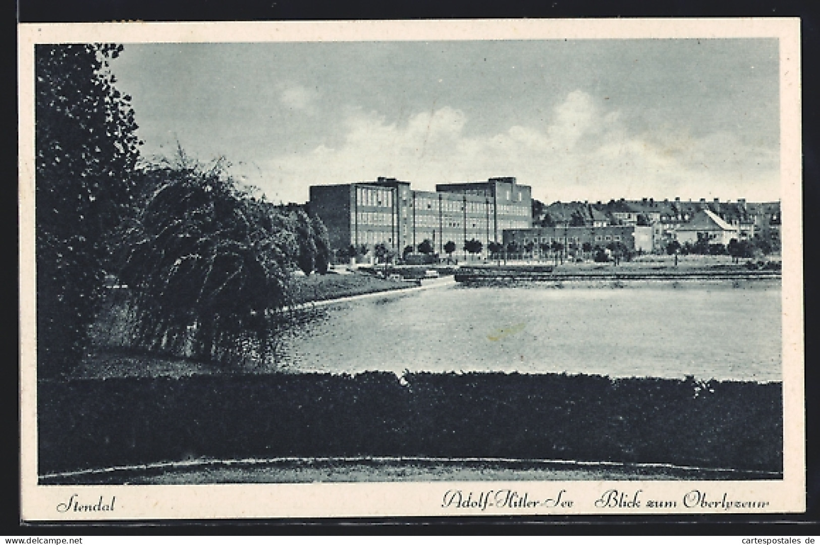 AK Stendal, See Mit Blick Zum Oberlyzeum  - Stendal