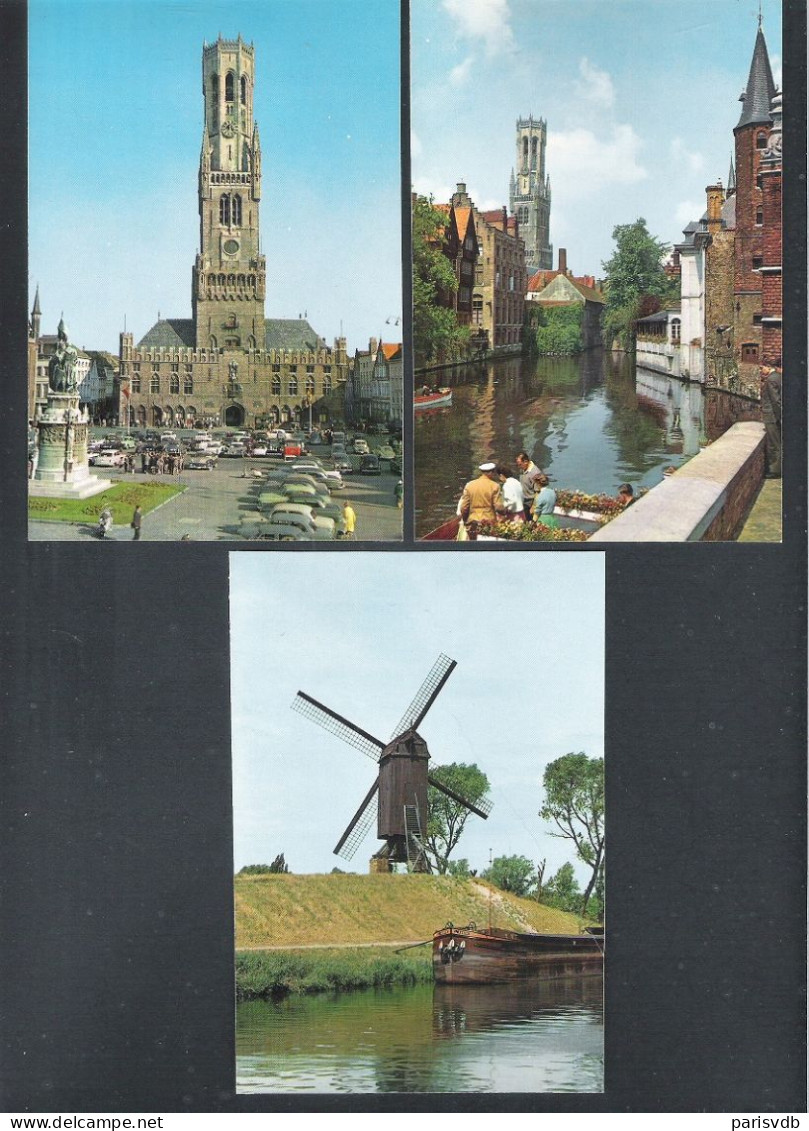 BRUGGE   -  3  POSTKAARTEN   (15.475) - Brugge