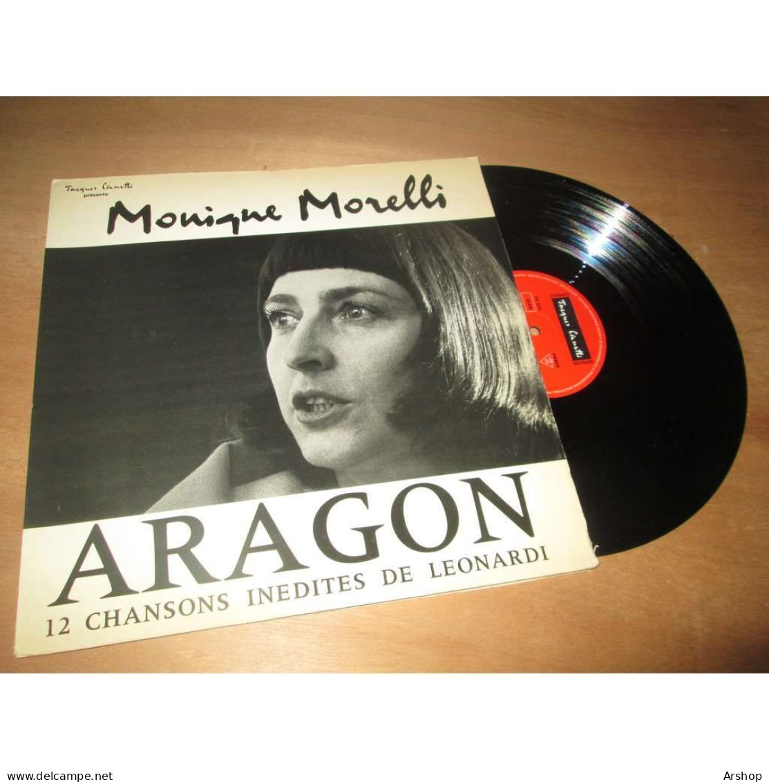MONIQUE MORELLI Aragon - 12 Chansons Inedites De Leonardi JACQUES CANETTI 48808 Lp 1965 - Andere - Franstalig