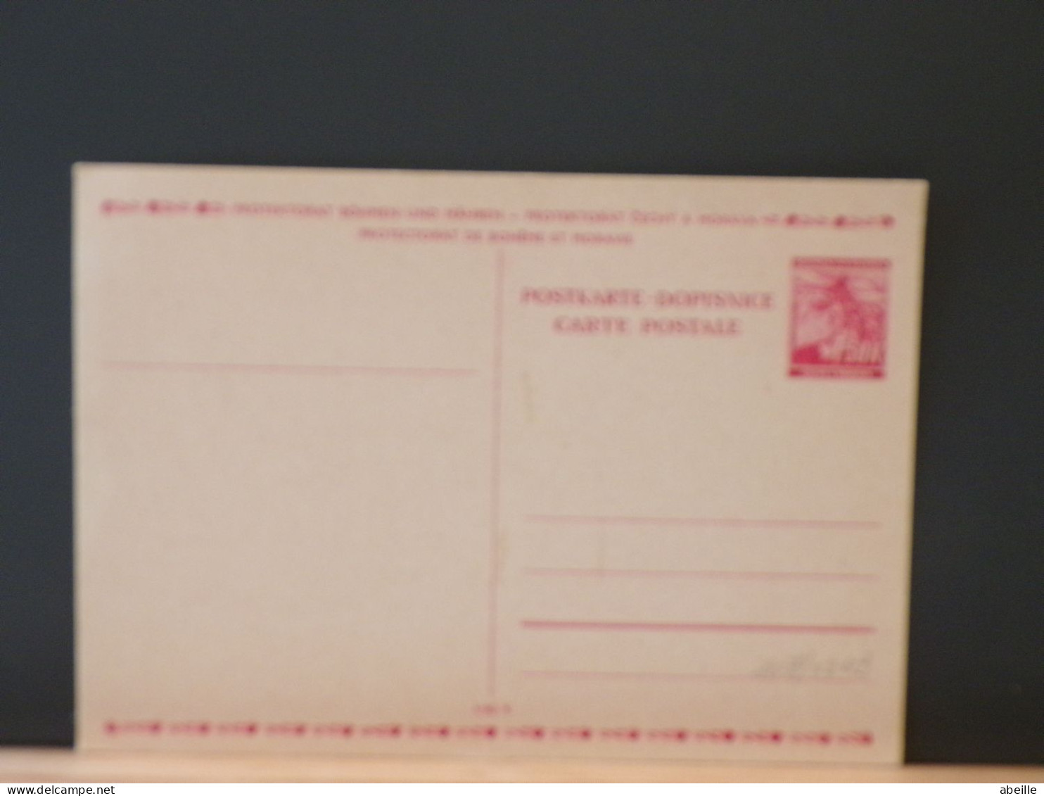 107/021B  CP PROTEKTORAT BIHMEN UND MAHREN  XX - Cartes Postales