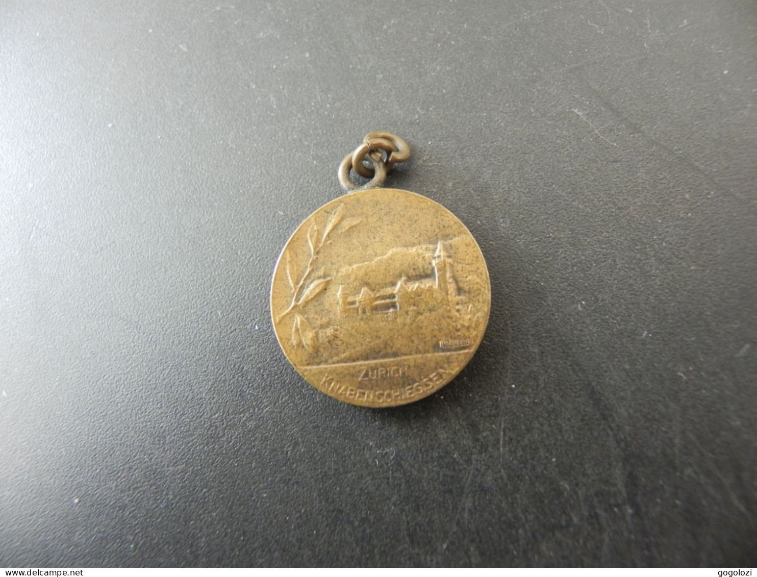 Old Shooting Medal Medaille Schweiz Suisse Svizzera Switzerland - Zürich Knabenschiessen - Autres & Non Classés