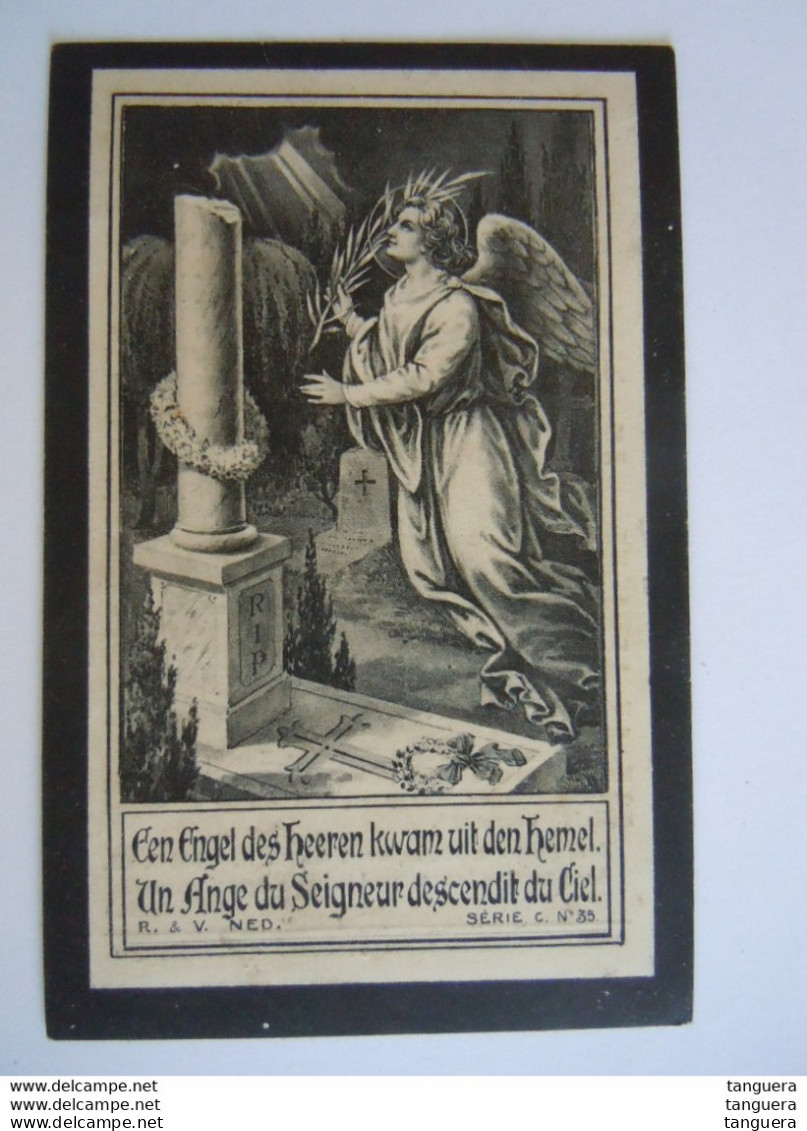 Doodsprentje Nicolas-François Vannerom Esschenbeek 1911 1932 R.V.Ned. Serie C N°35 - Devotion Images