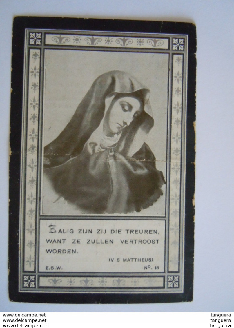 Doodsprentje Anna Gertruda Engelen Bunde 1849 1926 Geb. Van Den Akker Prentje Beschadigd - Santini