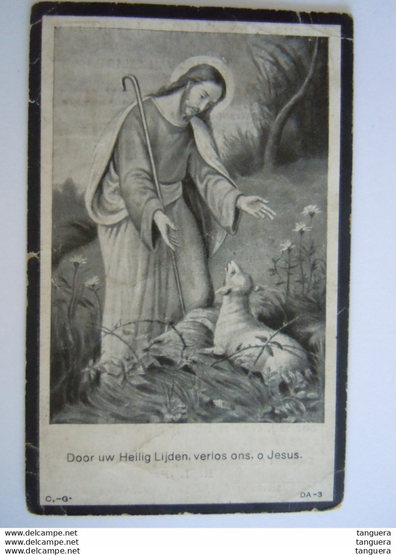 Doodsprentje Jean Opsteyn Reckheim 1902 1922 Echtg Maria Cornelia Mennens - Devotion Images