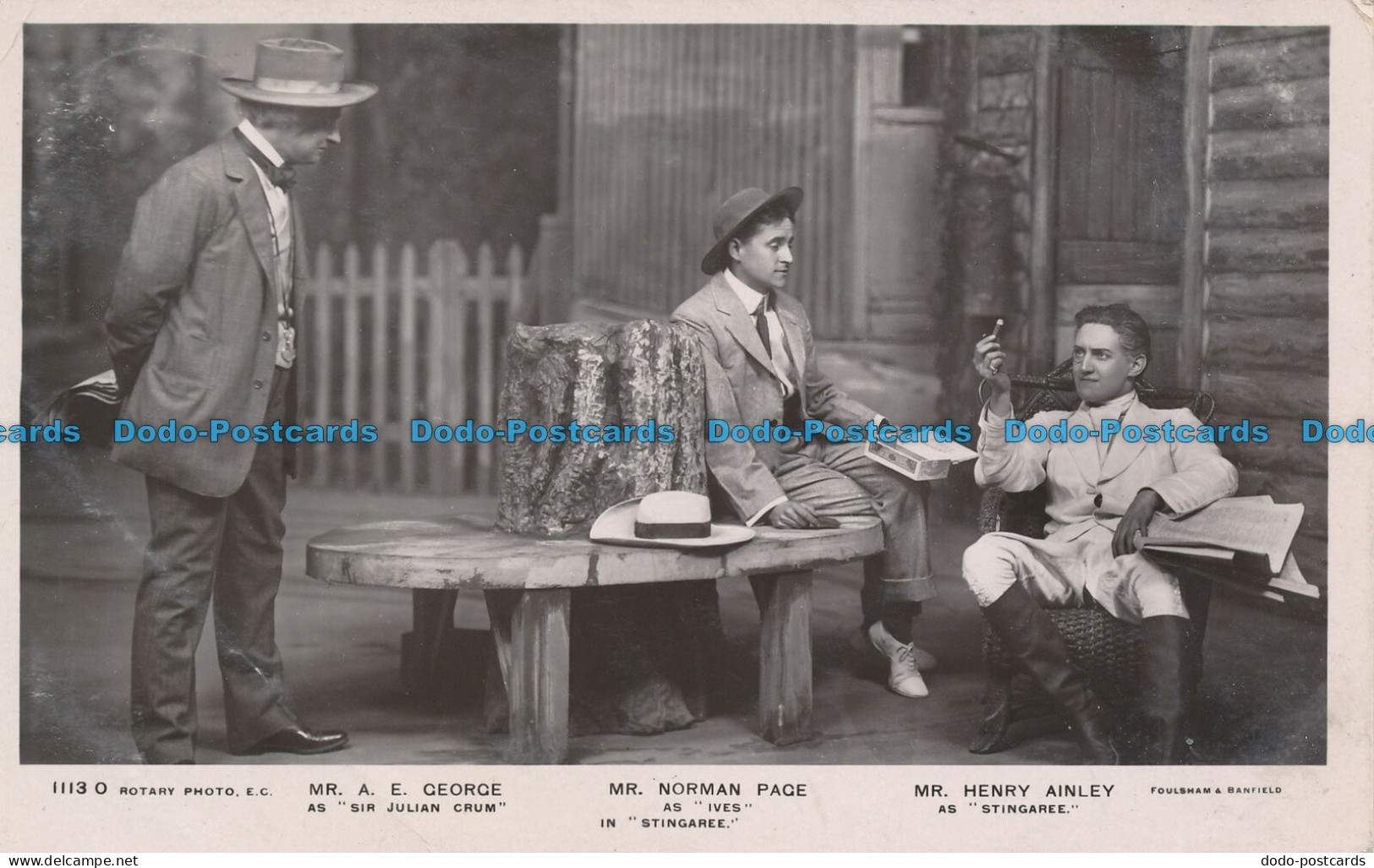 R050372 Mr. A. E. George. Mr. Norman Page. Mr. Henry Ainley. In Stingaree. Rotar - World