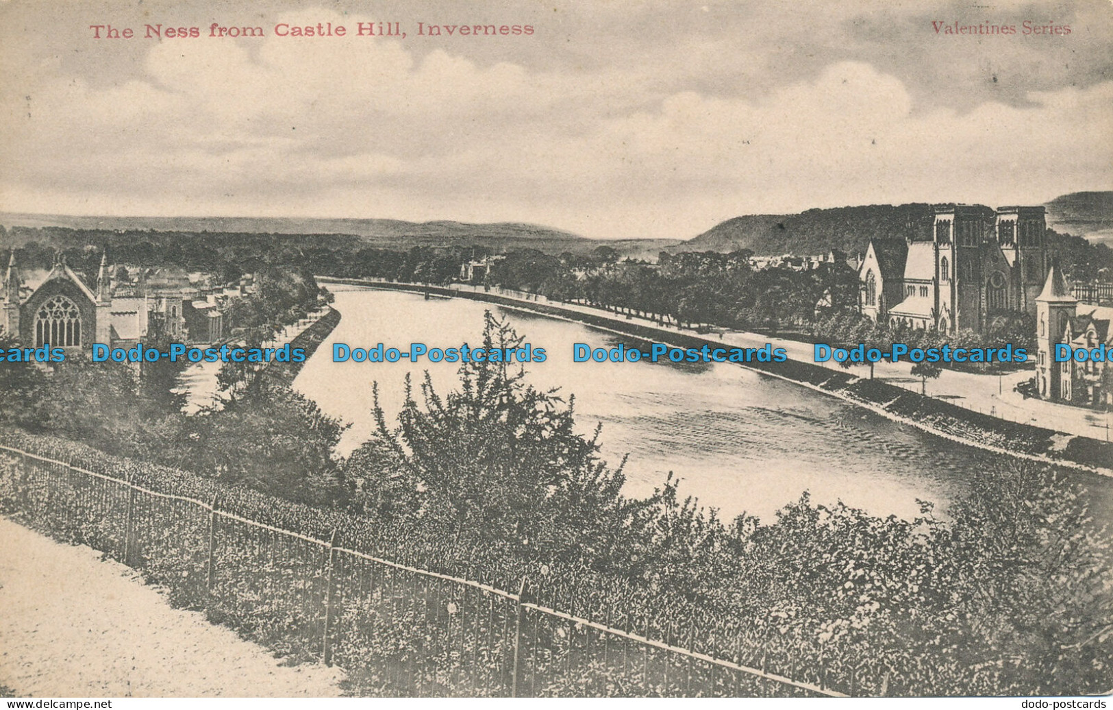 R050987 The Ness From Castle Hill. Inverness - World