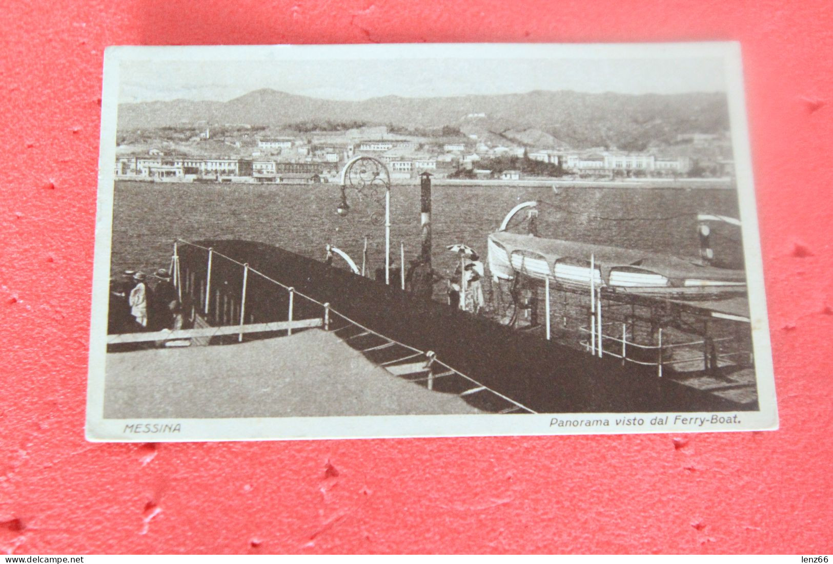 Messina Veduta Da Un Ferry Boat 1928 Ed. Santi - Messina