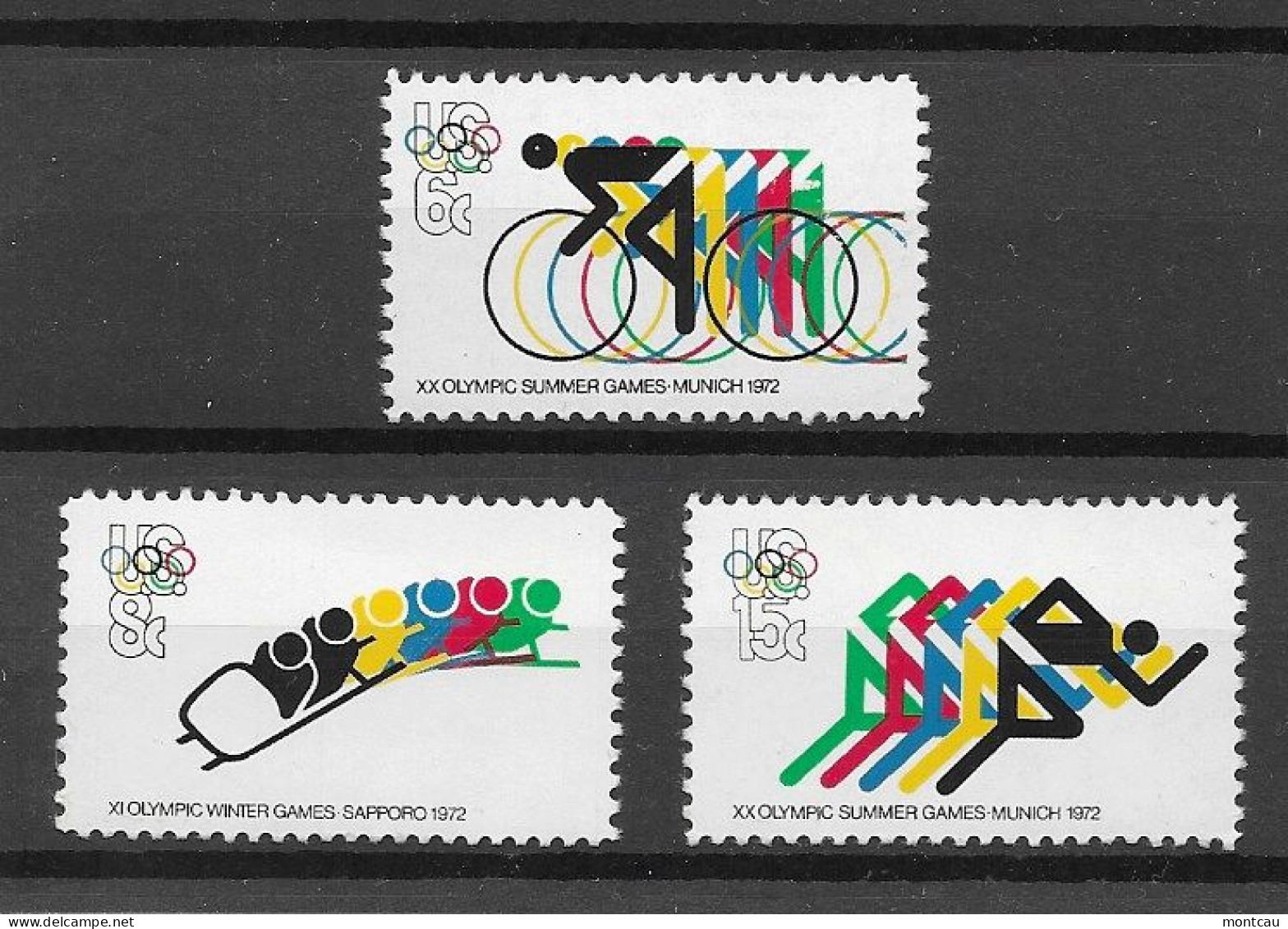 USA 1972.  Sapporo Sc 1460-62  (**) - Unused Stamps