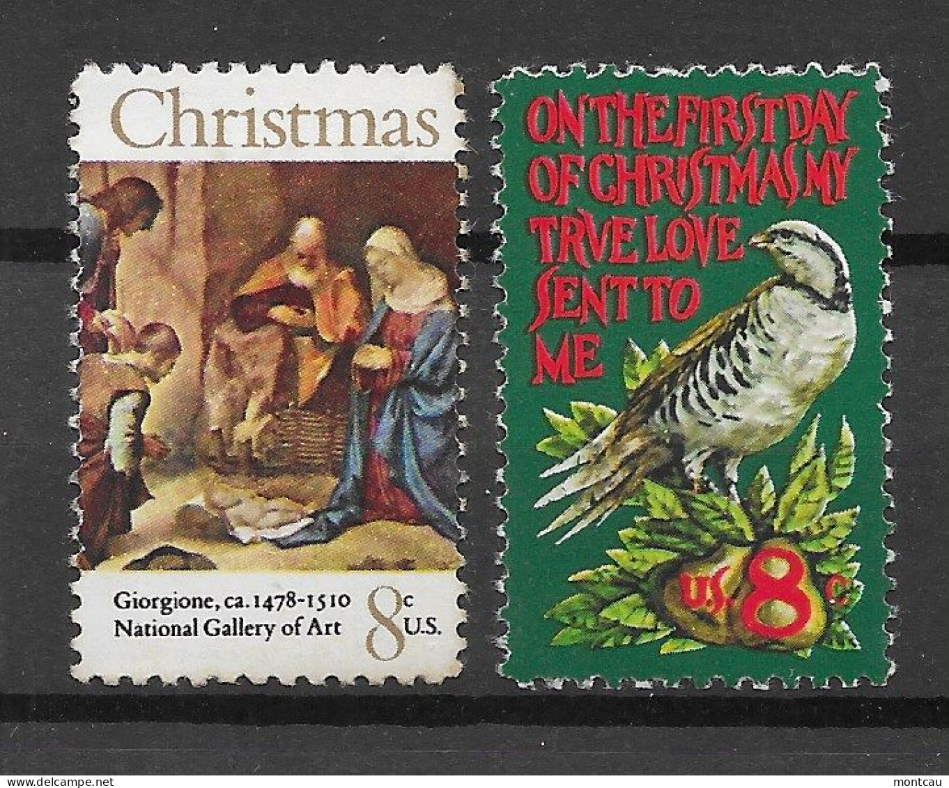 USA 1971.  Christmas Sc 1444-45  (**) - Unused Stamps