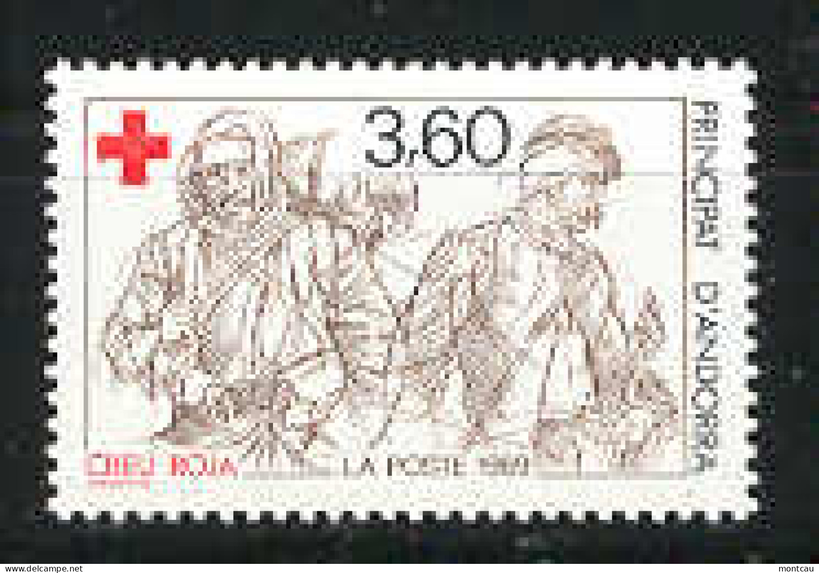 Andorra -Franc 1989 - Cruz Roja Y=380 E=401 - Ongebruikt