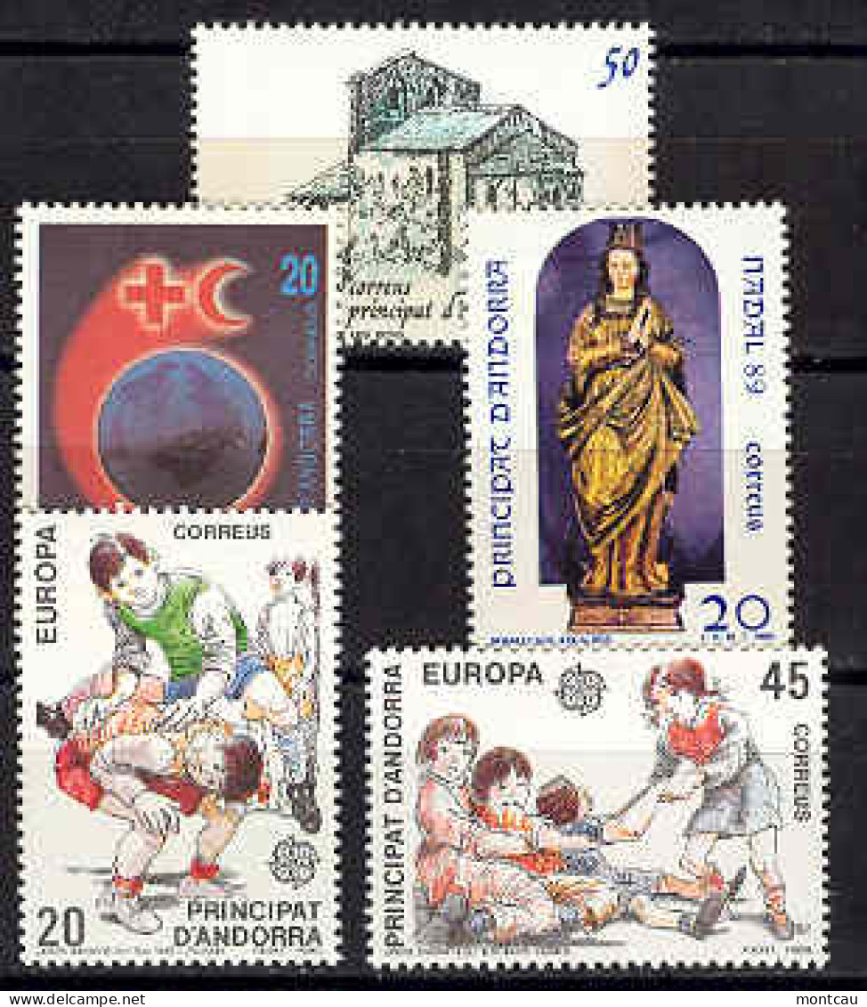 Andorra - 1989, Complete Year Set (**) - Unused Stamps