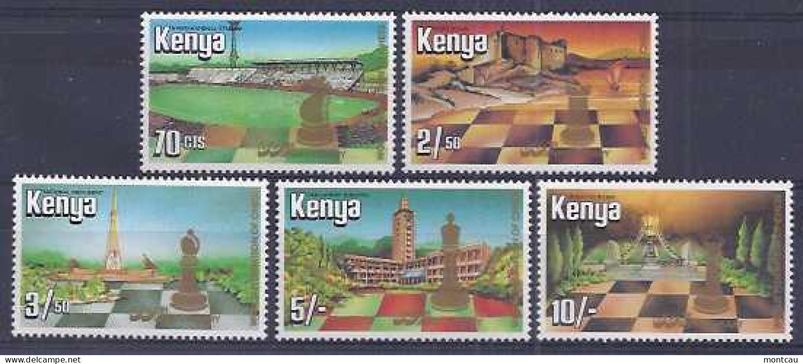 Chess Kenya 1984 - 60 Aniv. Federacion Ajedrez - Schaken