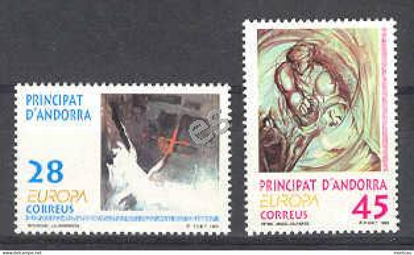 Andorra - 1993, Europa Ed 236-37 - Unused Stamps