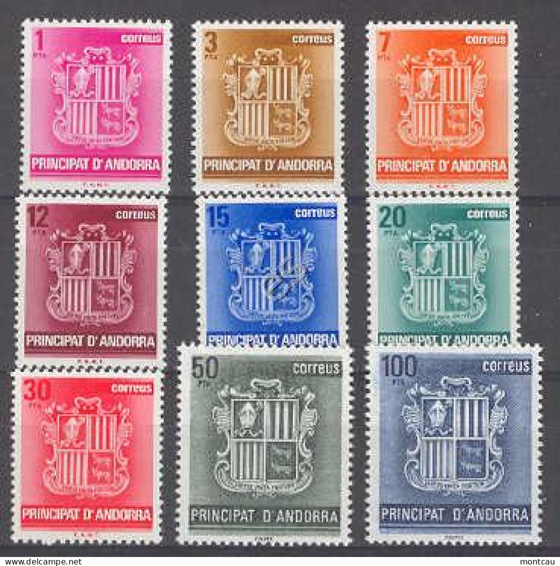 Andorra - 1982, Basica E=148-56 S=134-42 (**) - Briefmarken