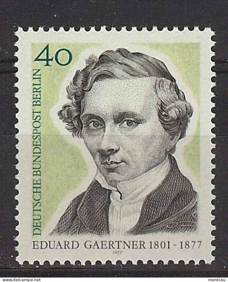 Berlín 1977. Eduard Gaetner M=542 Y=504  (**) - Unused Stamps