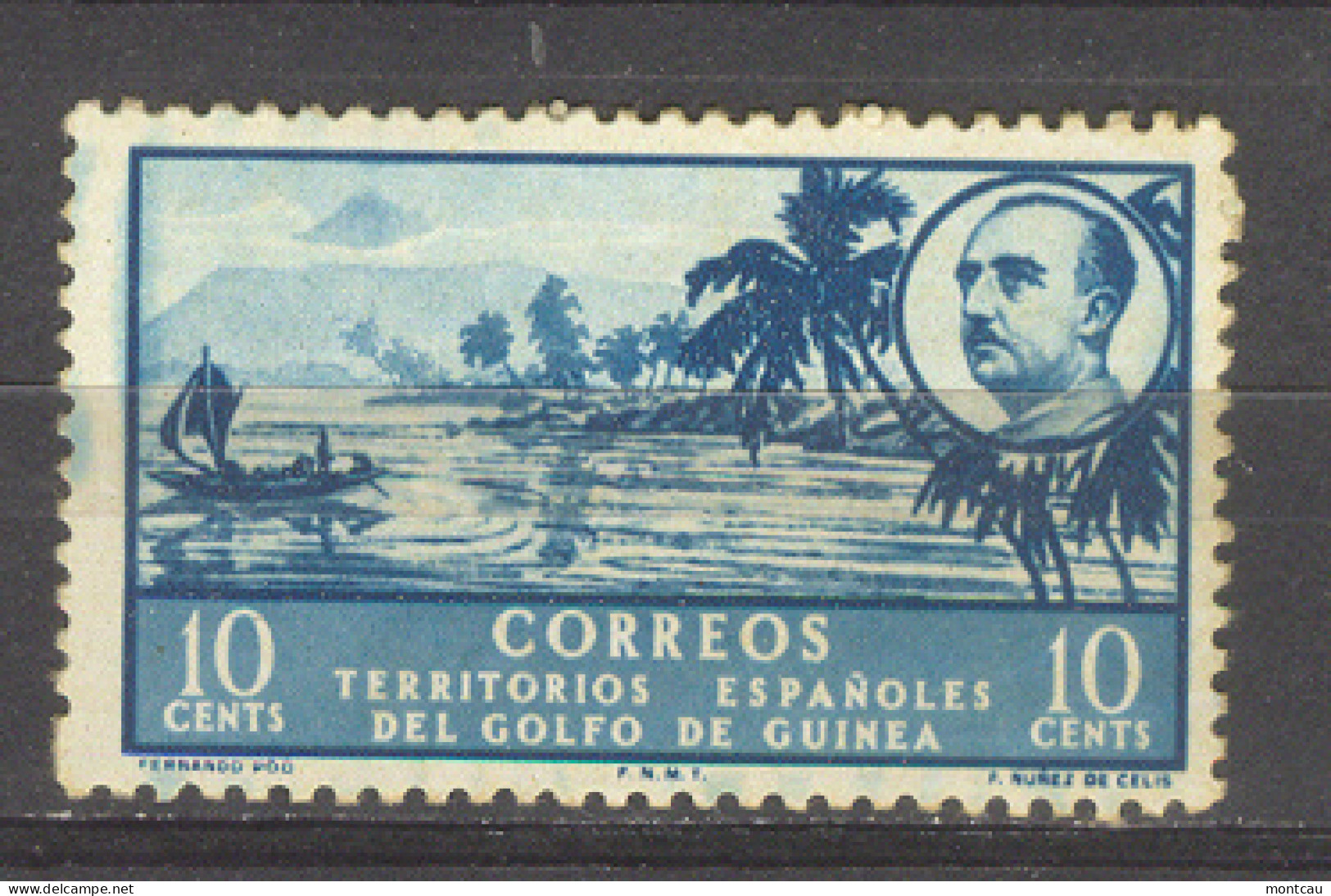 Spanish Guinea 1949-50. Paisaje Ed 279 (*) - Ifni