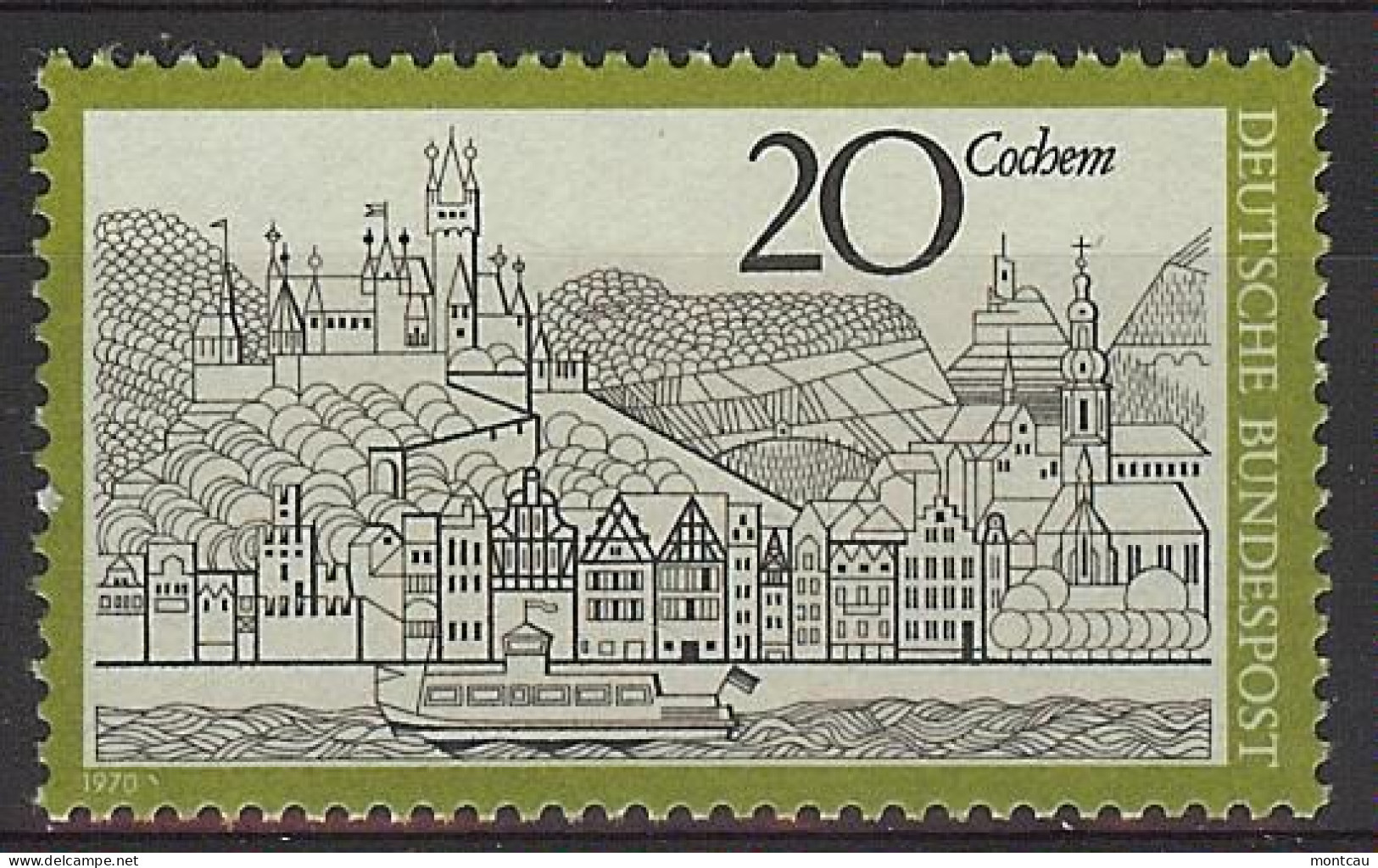 Germany 1970. Cochem M=649 Y=496  (**) - Neufs