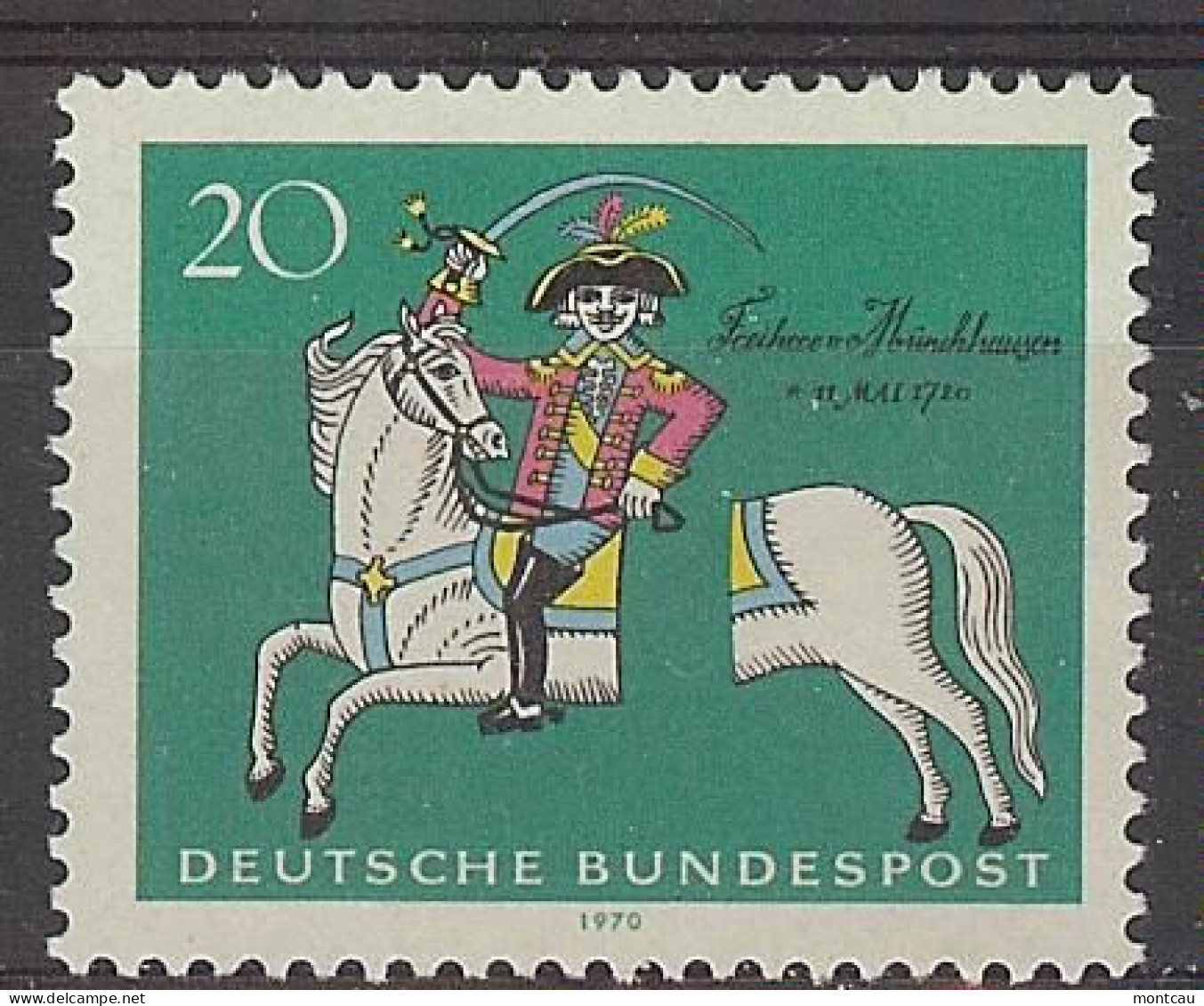 Germany 1970. Baron Munchhausen M=623 Y=485  (**) - Neufs