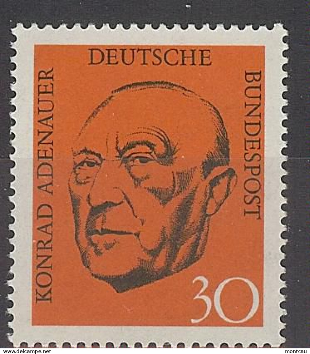 Germany 1968. Konrad Adenauer M=567 Y=432  (**) - Neufs