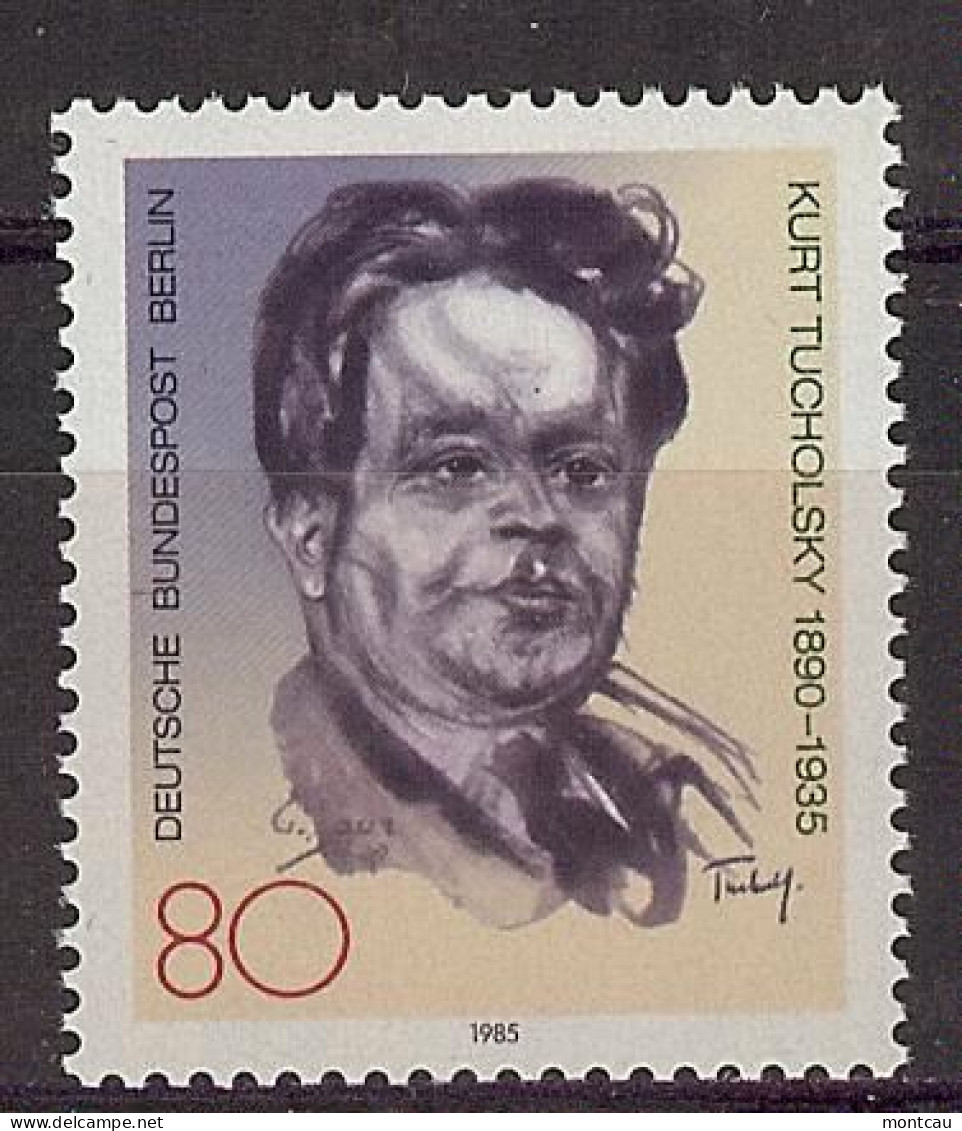 Berlín 1985. Kurt Tucholsky M=748 Y=710  (**) - Unused Stamps