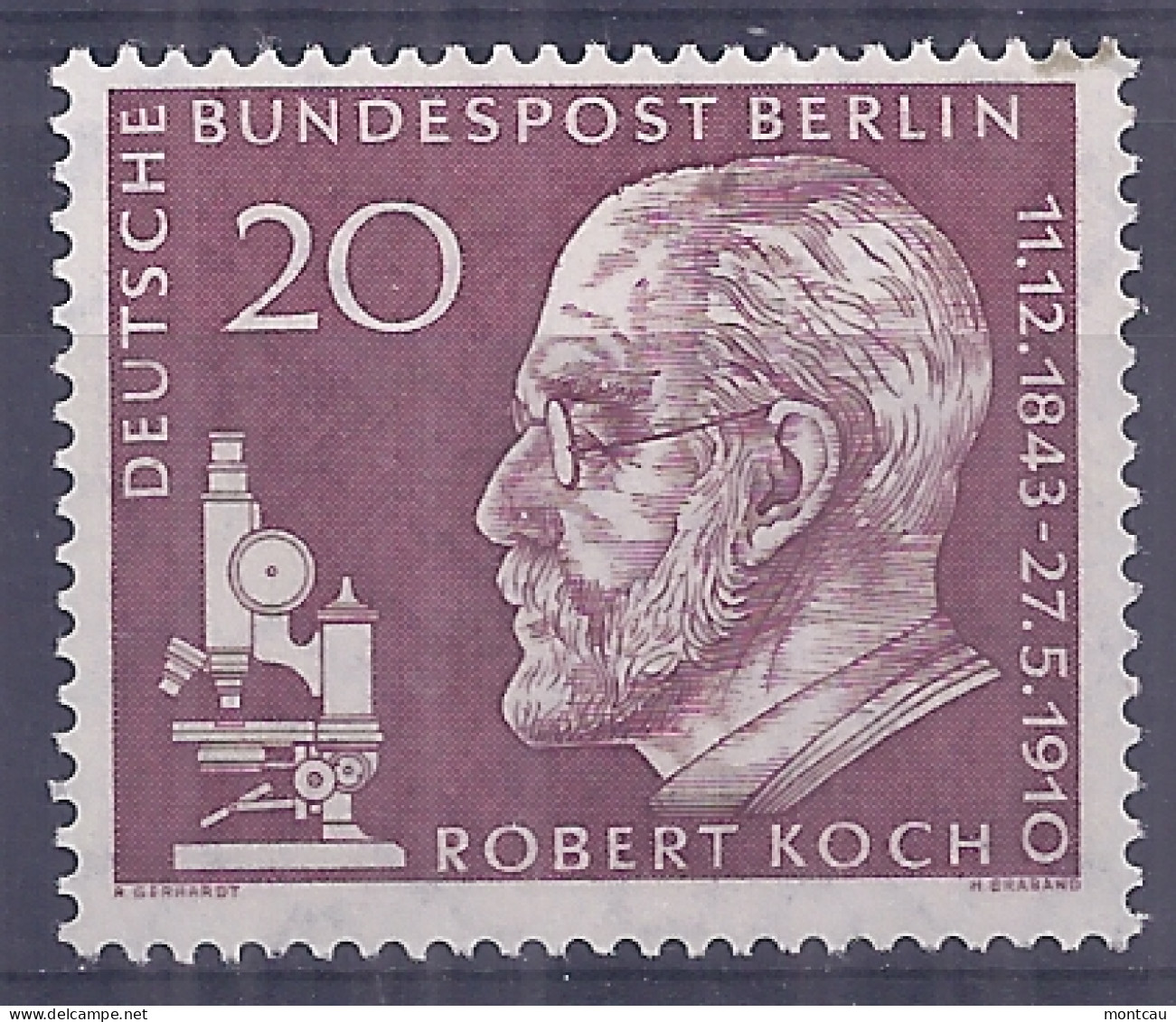 Berlín 1960. Robert Koch M=191 Y=170  (**) - Unused Stamps