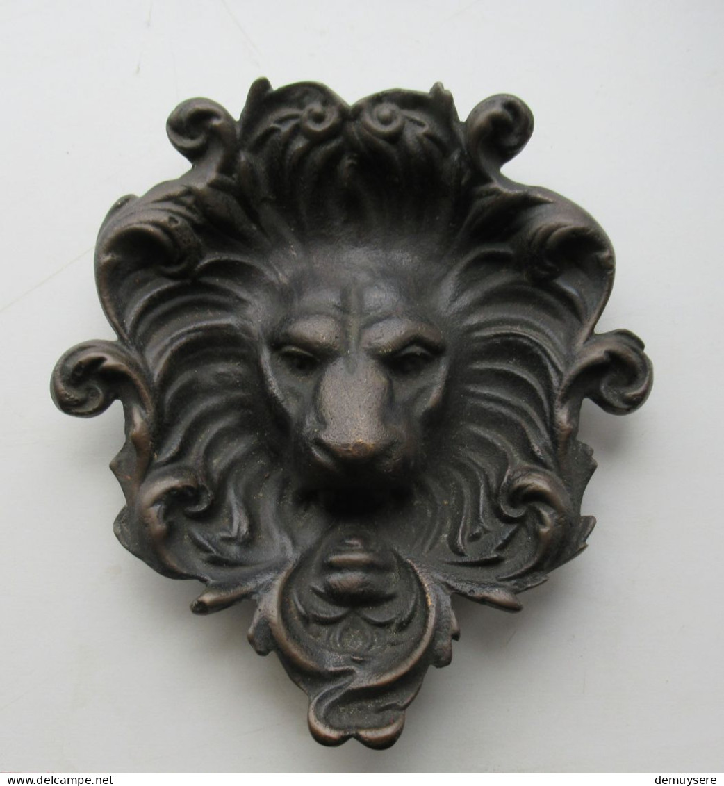 Lade 4000 - Bronzen Leeuwenkop - Tête De Lion En Bronze - 14 Cm - 410 Gram - Bronzes
