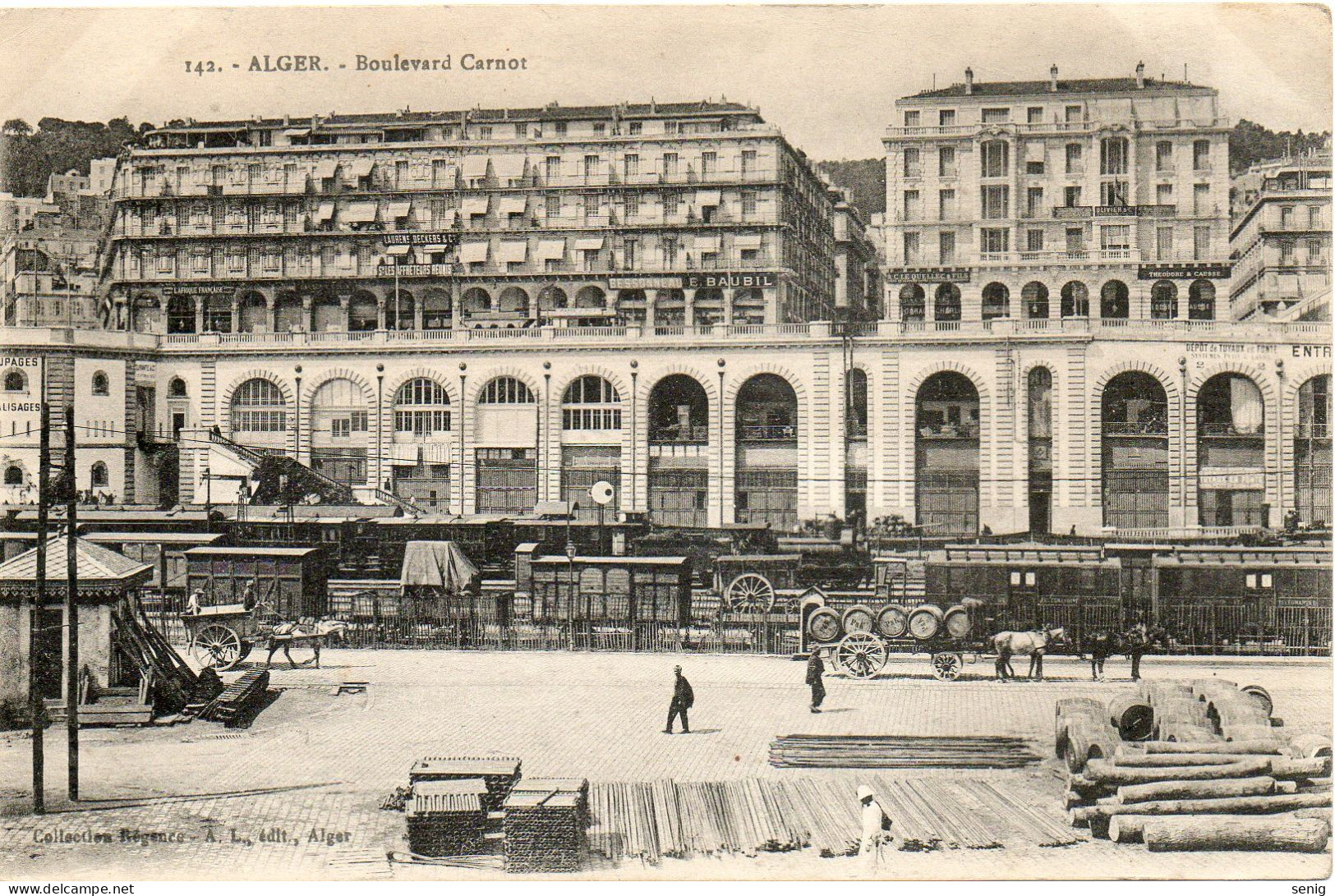 ALGERIE - ALGER - 142 - Boulevard Carnot - Collection Régence A. L. édit. Alger (Leroux) - - Alger